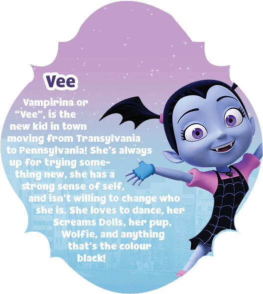 Vee Bio - Disney Vampirina: The Sleepover Cinestory Comic (541x608), Png Download