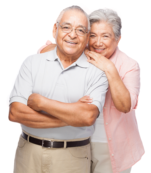 Senior Couple Png - Old Couple Smiling Png (525x600), Png Download