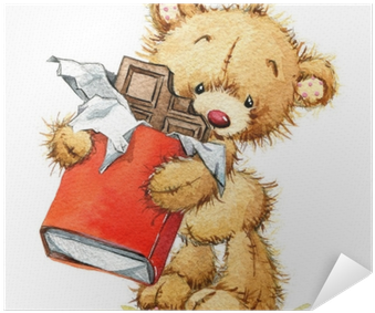 Cute Teddy Bear For Kid Birthday Background - Teddy Bear (400x400), Png Download