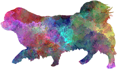 Click And Drag To Re-position The Image, If Desired - Tibetan Spaniel Im Watercolor Rundes Keramik Ornament (600x480), Png Download