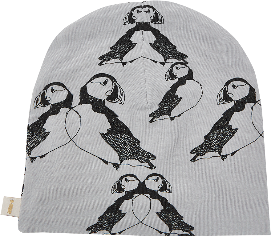 Misty Grey Puffin Hat - Iglo + Indi Hat - Puffin Size 3-12 Months (972x972), Png Download