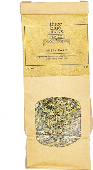 Misty Farm Three Blue Ducks Tea Co - Sunflower Seed (376x640), Png Download