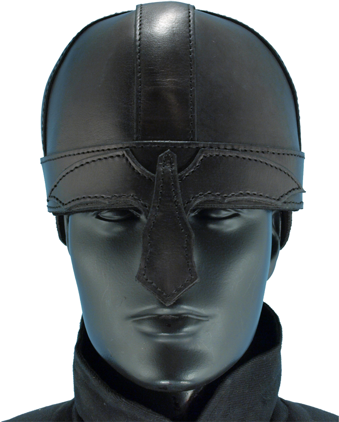 Warriors Leather Helmet - Armor Venue: Warriors Leather Helmet Head Armour, Black (851x851), Png Download