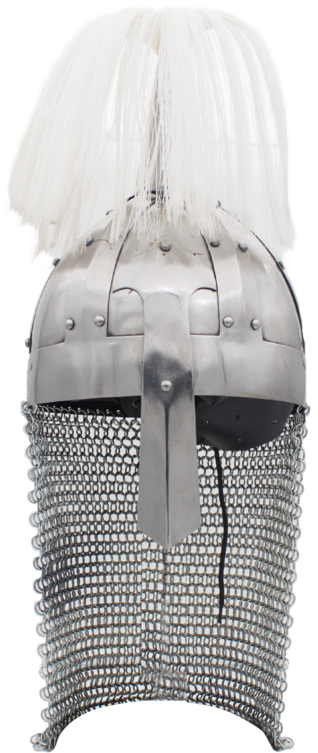 Knights Tassle Medieval Chain Mail Helmet, , Panther - Mail (800x800), Png Download