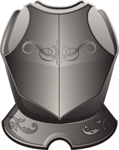 Armor Breastplate Clipart - Breastplate Clipart (380x479), Png Download