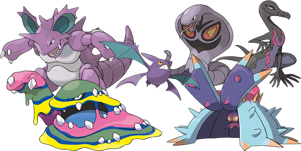 523kib, 1000x500, Poison - Pokemon Team Skull Pin Collection (pre-order Ships (1000x500), Png Download