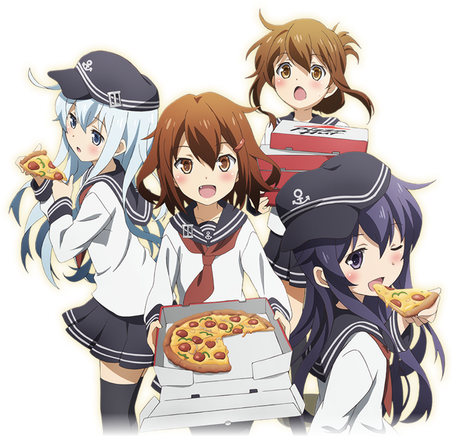 14 Jul - Kantai Collection Anime Inazuma And Ikazuchi (642x634), Png Download