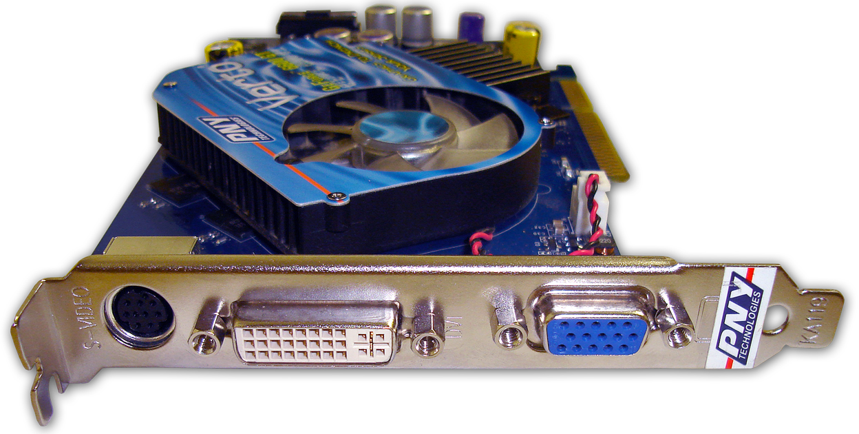File - Gpu-connections - Graphics Card S Video (1248x630), Png Download