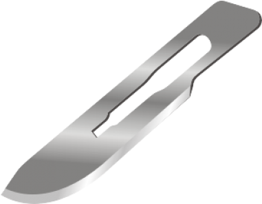 Box/100 Premium Super Sharp Scalpel Blades - Blade (380x380), Png Download