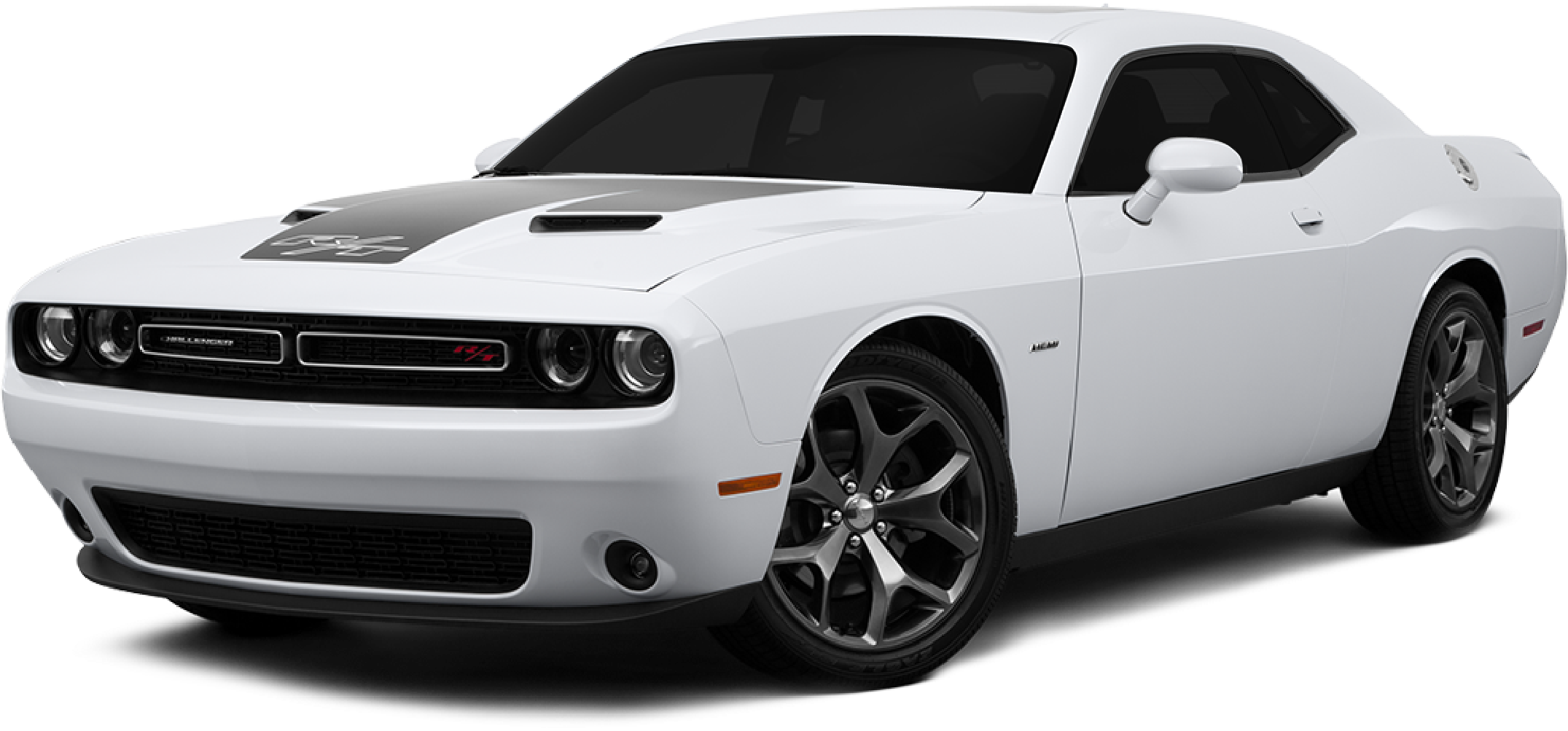 White Dodge Challenger Sxt 2018 (2381x1158), Png Download