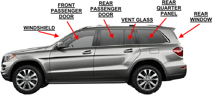 Specialty Vehicles Glass Replacement - Mercedes-benz Gl-class (772x392), Png Download