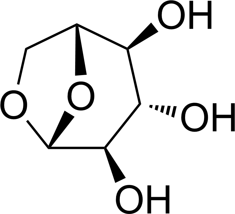 Ch/21 - Levoglucosan Structure (784x699), Png Download