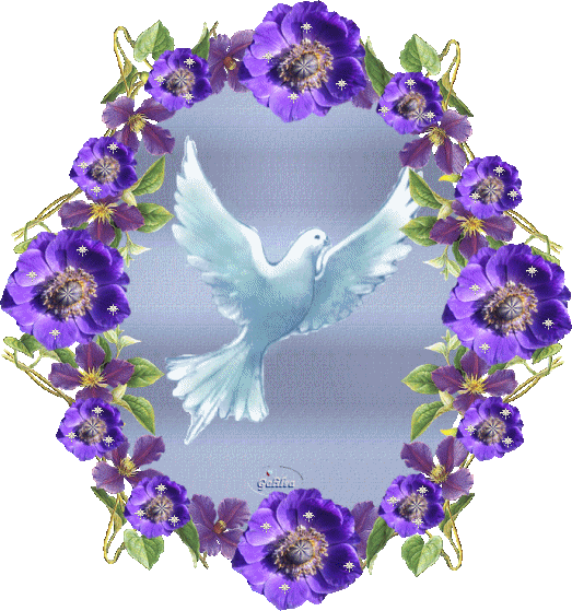 1) El Espíritu Santo Es Una Persona - Palomas Con Flores Y Frases (523x559), Png Download