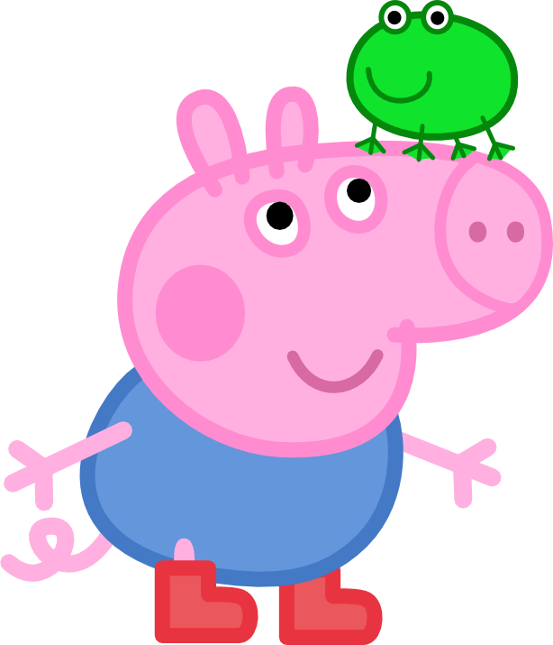 Clipart Peppa Pig - George Pig (614x715), Png Download