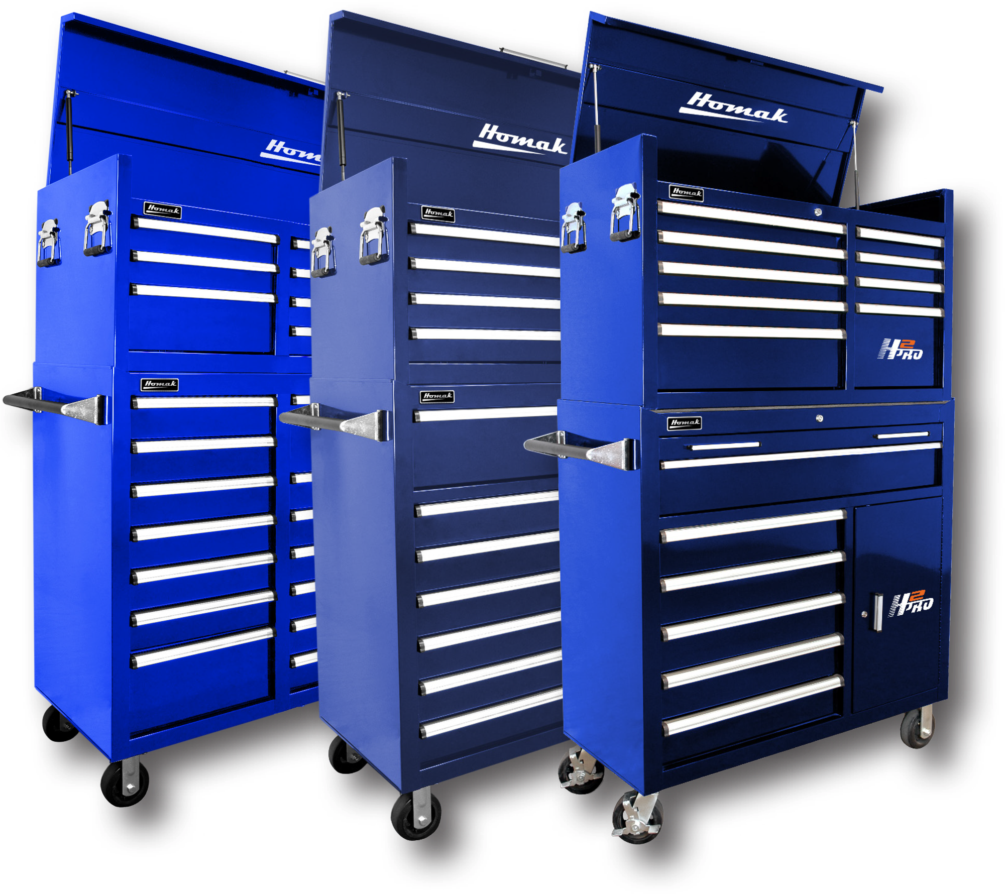 41in H2pro 6-drawer Rolling Cabinet Blue (2000x1872), Png Download