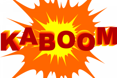 Explosions Clipart Firework Explosion - Small Explosion Clip Art (450x300), Png Download