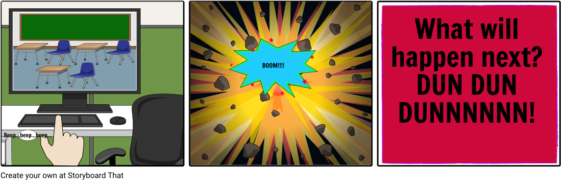 Explosive Video Game - Storyboard (1164x385), Png Download