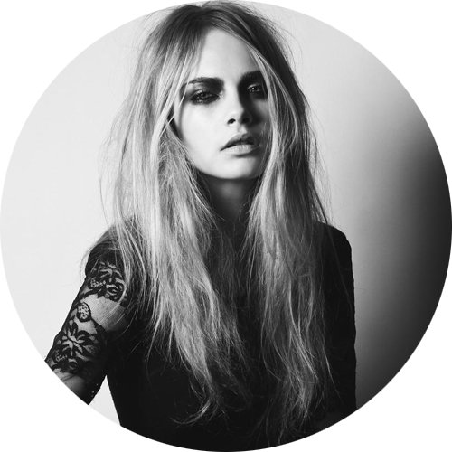 W, Cara Delevingne, Girl, Model, Perfection (500x500), Png Download