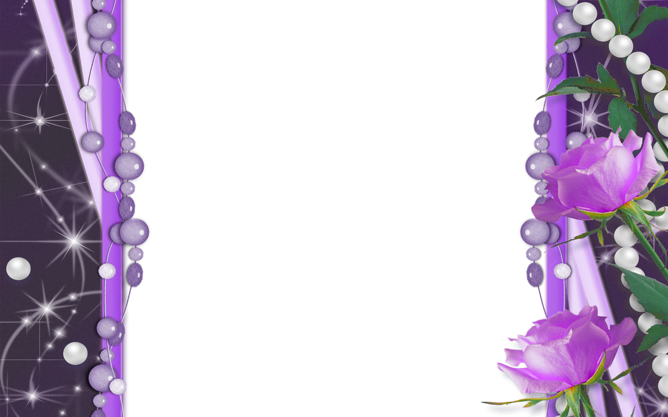 Transparent Purple Flower Frame Gallery Yopriceville - Tuesday God Spoken Word Ministries Quotes (1368x855), Png Download