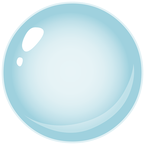 Circle Ball Blue Bubble 3d Sphere Rou - Circle (480x480), Png Download