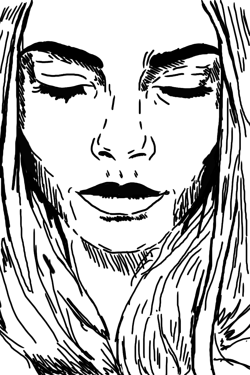 2013 Cara Delevingne 2013 Cara Delevingne - Line Drawing Cara Delevingne (850x1275), Png Download