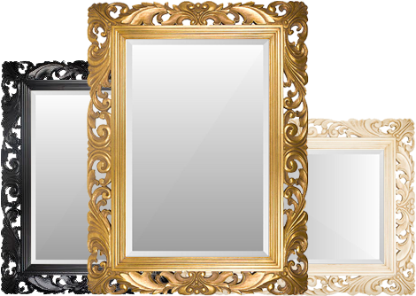 Ready Made Frames With Mirrors - Obrazový Rám - Black Pearl (480x342), Png Download