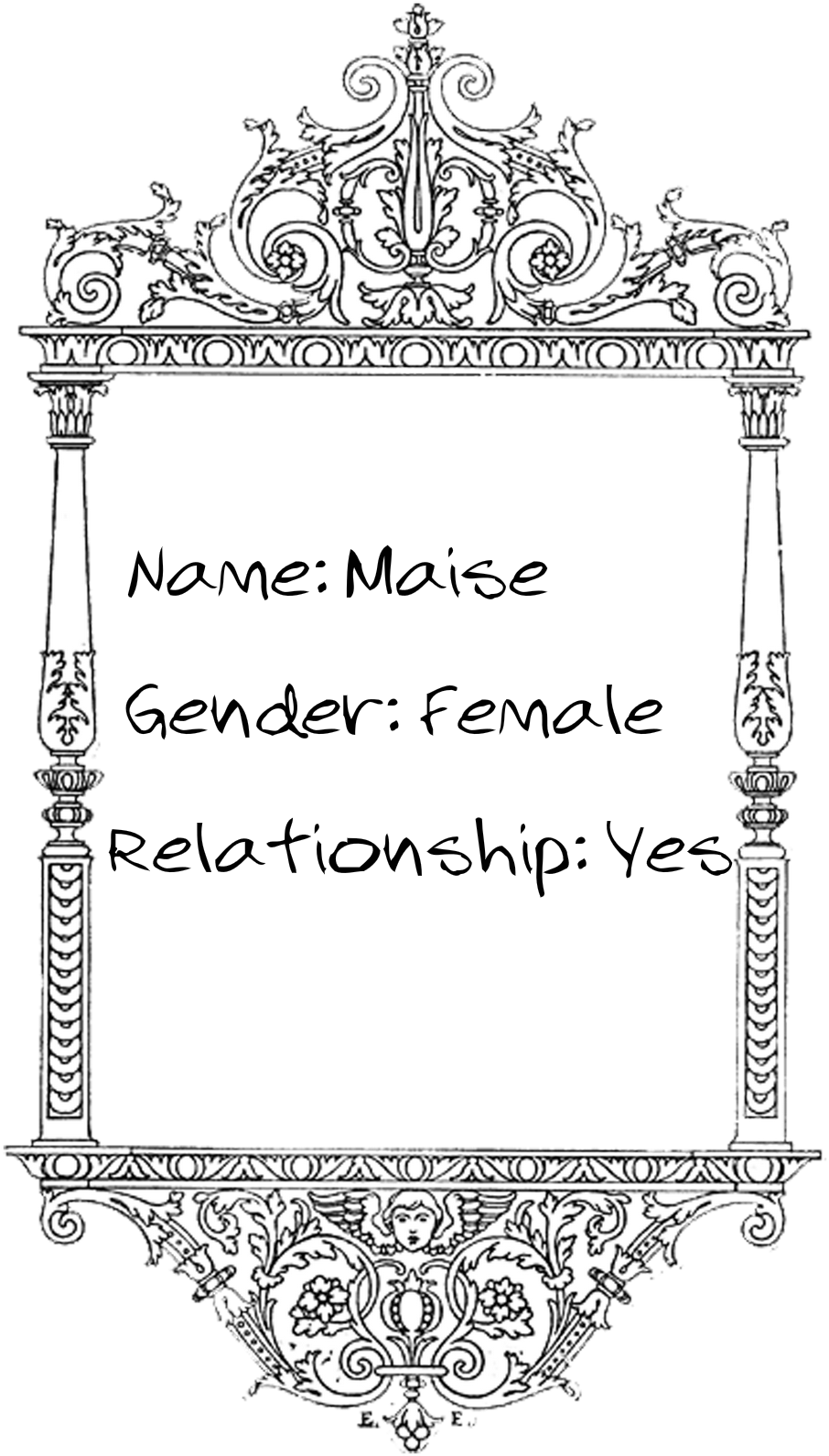 Download Free Digital Stamp Ornate Frame - Fancy Blank Menu Throughout Fancy Menu Template Free