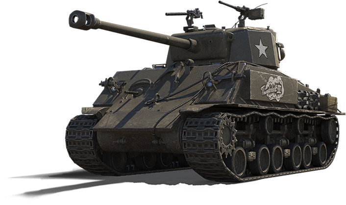 M4a3e8 Thunderbolt Vii - M4a3e8 Thunderbolt Vii Png (746x600), Png Download