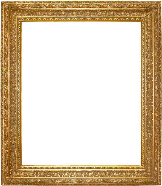 Ornate Frames - Museum Picture Frames Png (587x675), Png Download
