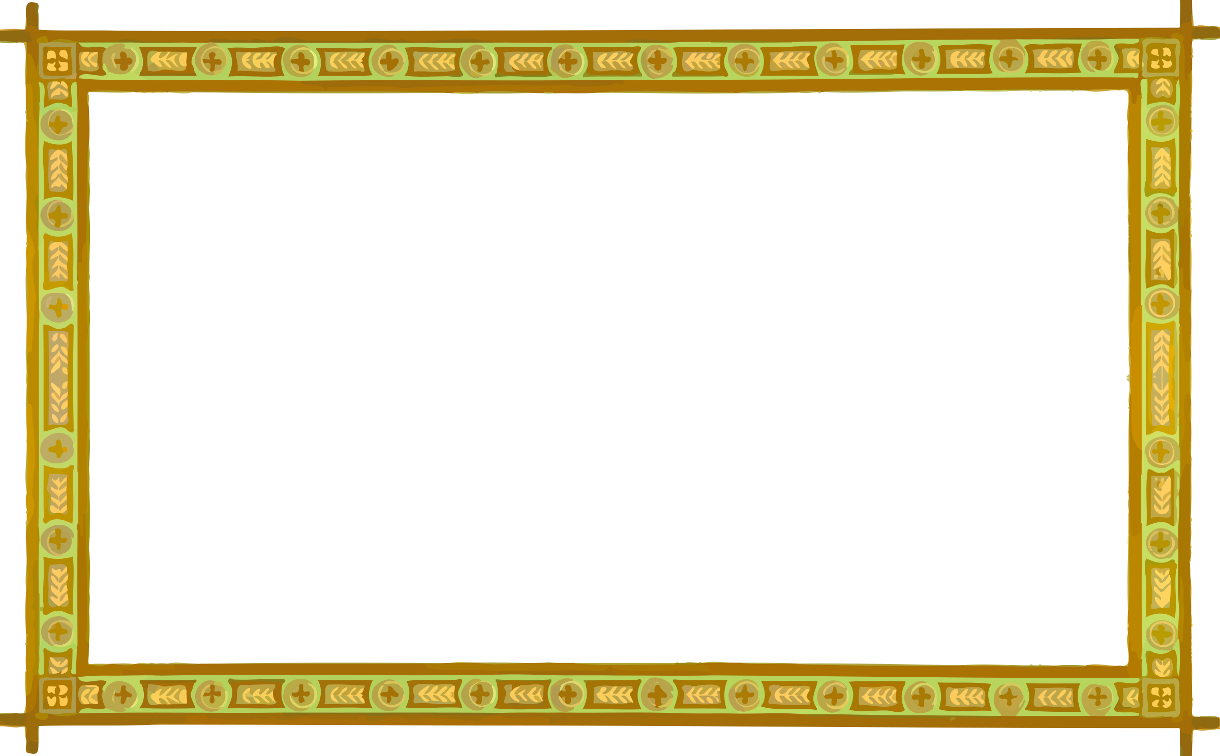 This Free Icons Png Design Of Ornate Frame 21 (2400x1488), Png Download