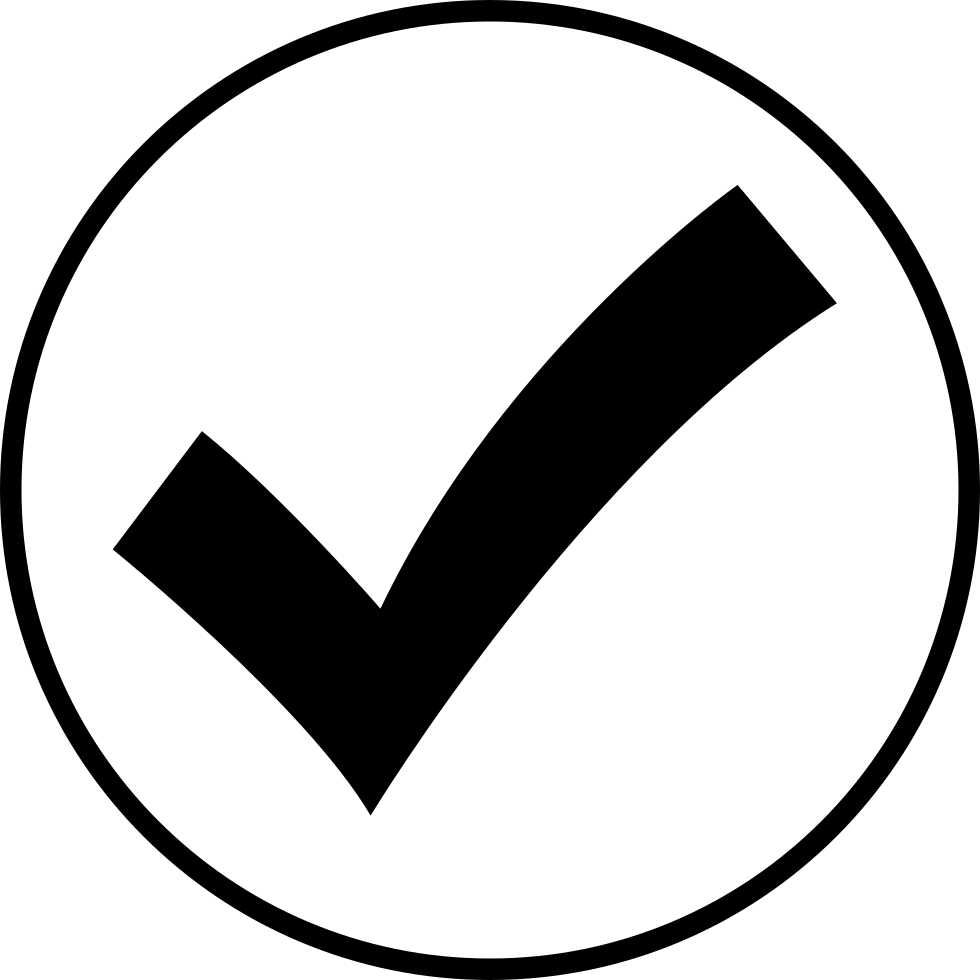 Checkmark Icon Png - Tick In Circle Icon (980x980), Png Download
