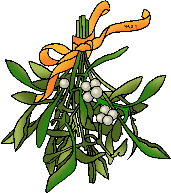 Free Mistletoe Clipart - Clip Art (583x648), Png Download