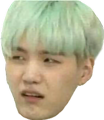 Suga Agustd Btssuga Bts Memesuga Yoongi Minyoongi - Min Yoongi Transparent Face (360x414), Png Download