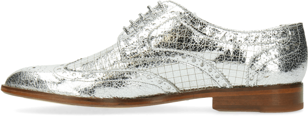 Derby Shoes Sally 66 Crush Metal Silver - Sneakers (1024x1024), Png Download