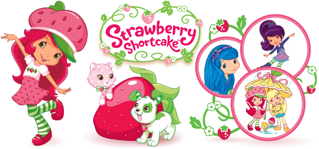 Strawberry Shortcake Main - Strawberry Short Cake Clip Art (650x300), Png Download