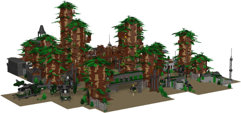 Modular Forrest Alternate Light Cropped - Tree (800x450), Png Download