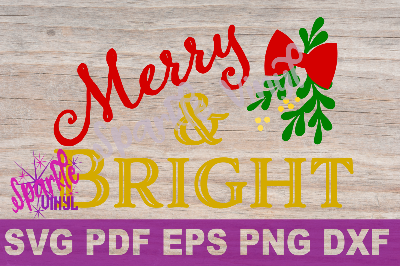 Svg Christmas Merry And Bright Farmhouse Sign Stencil - Scalable Vector Graphics (1400x932), Png Download