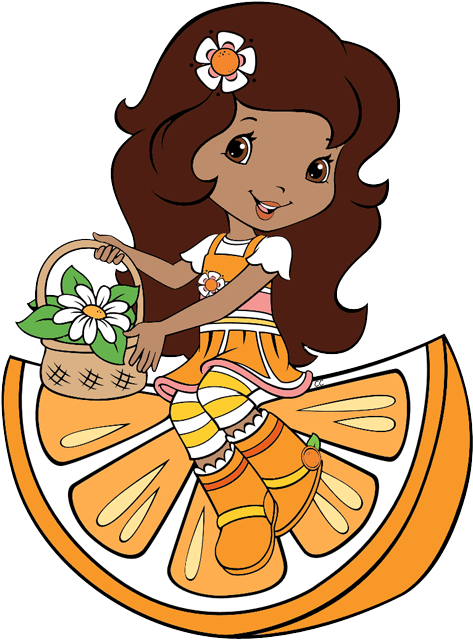 About - Orange Blossom Strawberry Shortcake Characters (485x647), Png Download