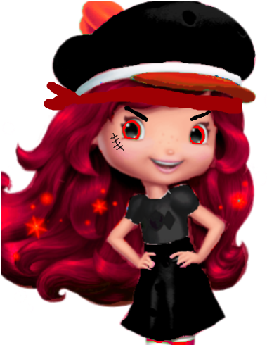 Evil Strawberry Shortcake By Isaacnoeliscutie On Deviantart - Evil Strawberry Shortcake Dolls (389x489), Png Download