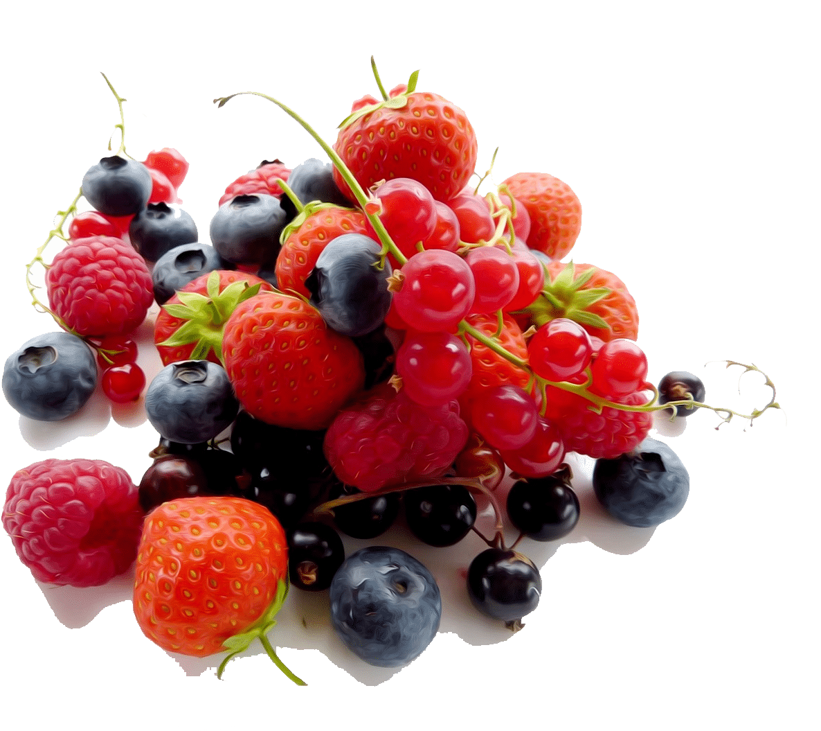 Fruits Of The Forrest - Low Carb Food Chart (1444x1445), Png Download