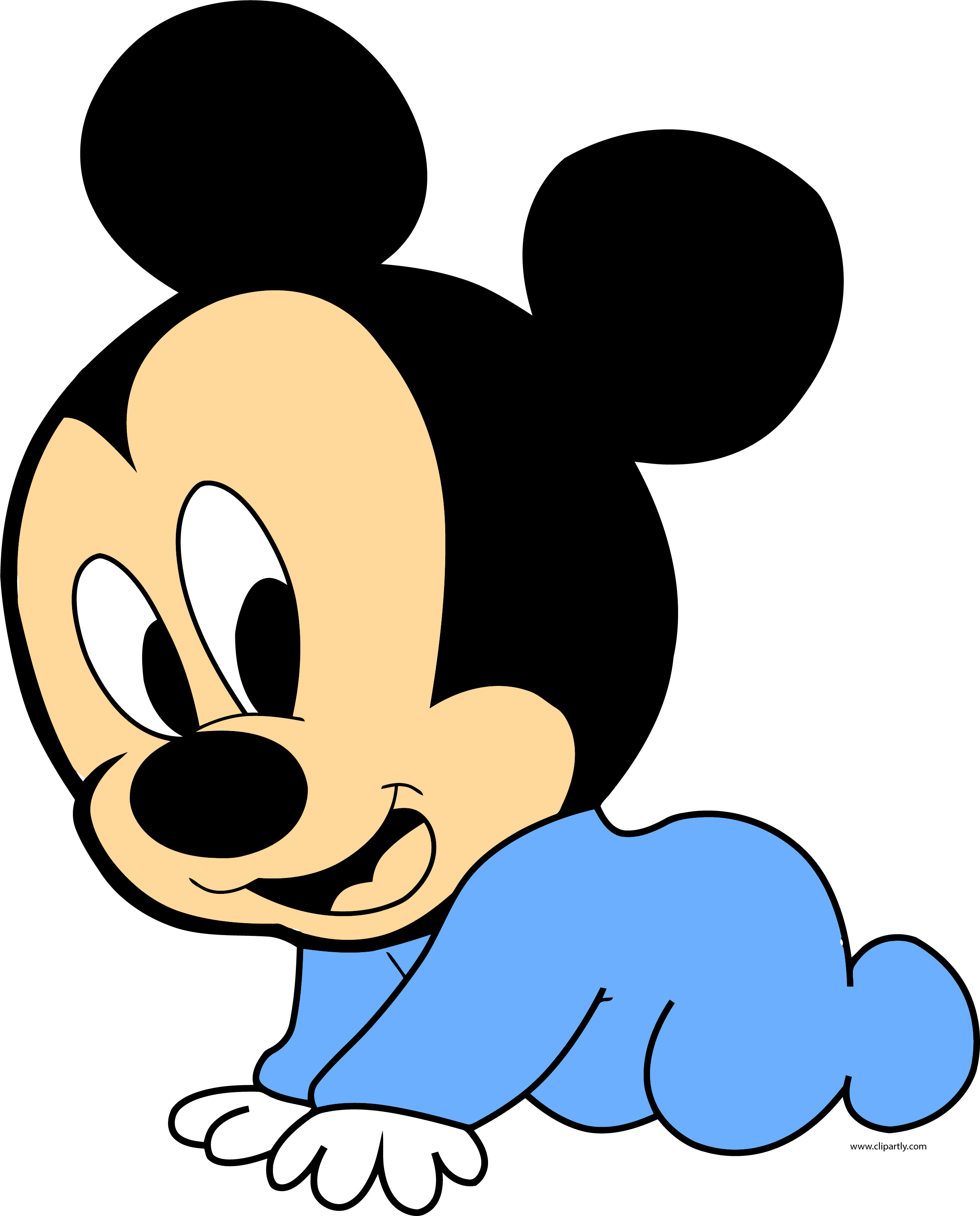 Resultado De Imagem Para Mickey Baby Png - Dibujos De Mickey Bebe (618x752), Png Download
