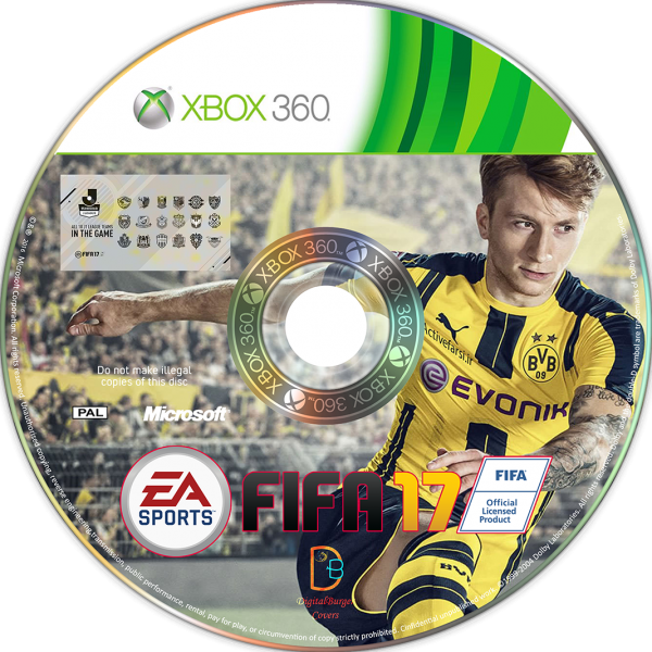 Fifa 17 Xbox Dvd Cover Box Art Cover - Cover (600x600), Png Download
