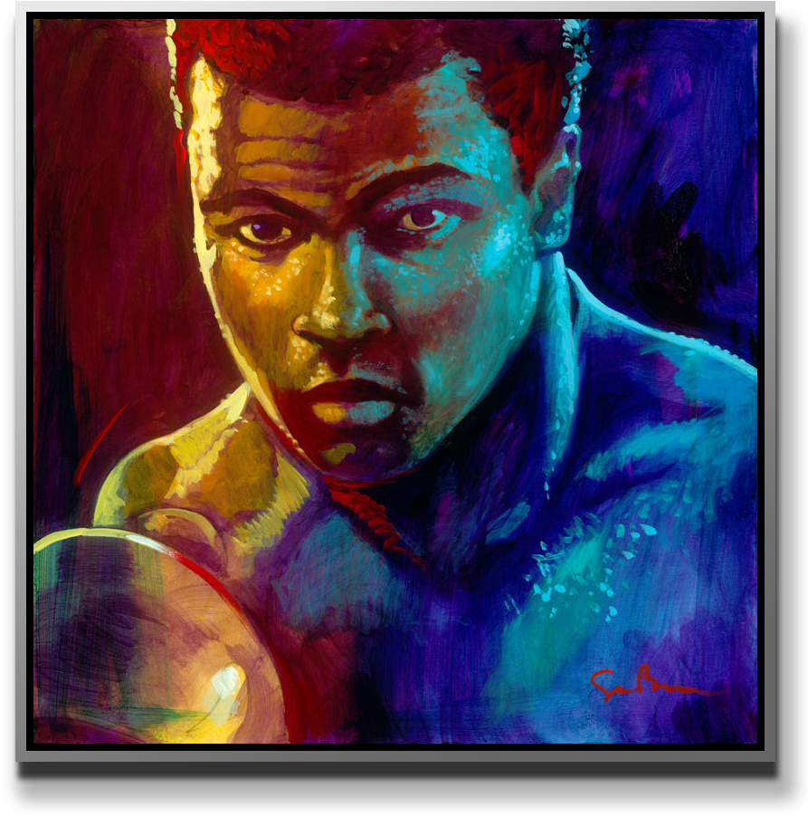 Simon Bull Ali Giclee (909x958), Png Download