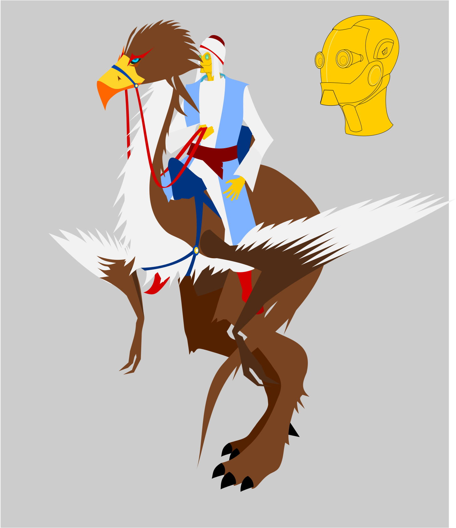 This Free Icons Png Design Of Robot Rider Without Landscape (1697x2400), Png Download