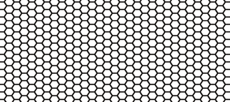 Honeycomb Structure Diamond Combs Pattern - Honeycomb (763x340), Png Download