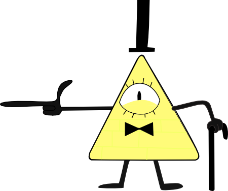 Ciphering Clipart Png - Bill Cipher Transparent Png (450x376), Png Download