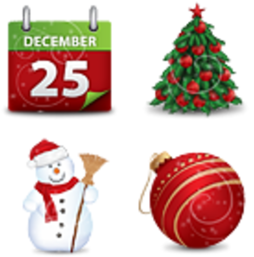 Christmas Magic Icons Set Preview - Christmas Morning Person Snowman Magnets (600x600), Png Download