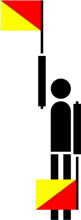 Delta Robot Clipart Icon Png - Semaphore Signal For D (879x800), Png Download