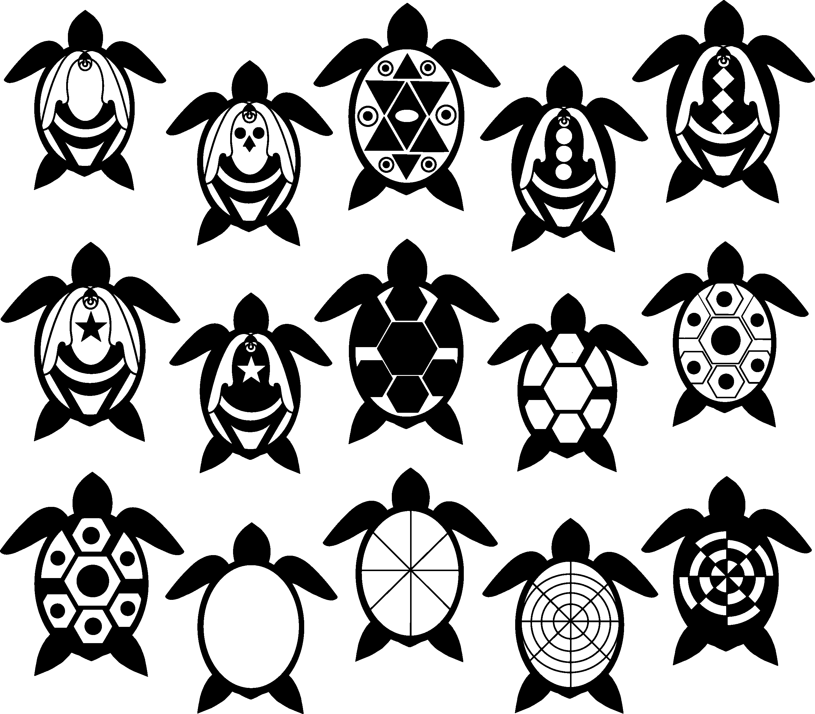 Turtle Graphics Pack - Graphics (2808x2458), Png Download