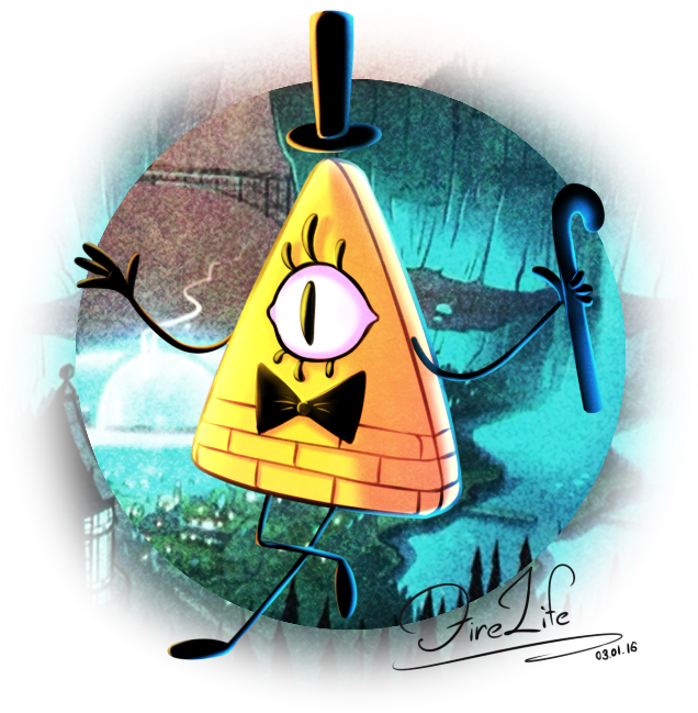 Bill Cipher By Levinfiery - Билл Сайфер На Аву (680x680), Png Download